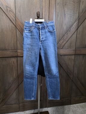 Agolde Women’s Skinny Jeans Medium Blue Wash